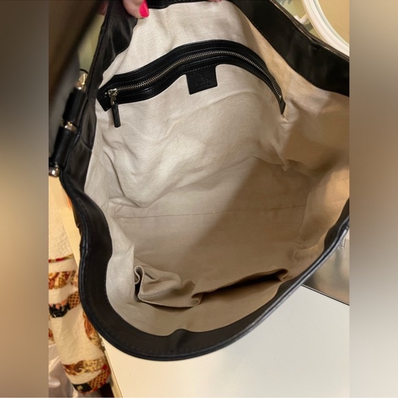 Gucci Black Leather Ribot Horse-Head Hobo - Picture 8 of 12